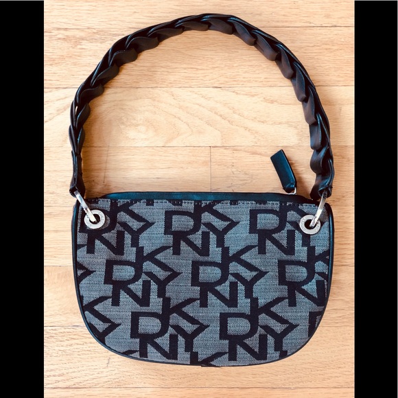 Dkny Handbags - DKNY brown monogram shoulder bag